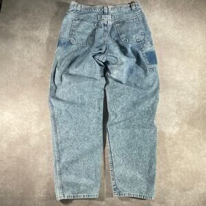 90’s Women’s Riveted by Lee Acid Wash High Waist Tapered Carpenter Jeans